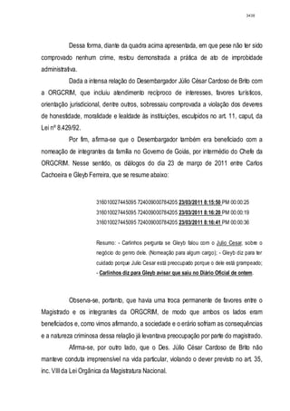 Relatório CPMI do Cachoeira parte 2