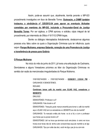 Relatório CPMI do Cachoeira parte 2