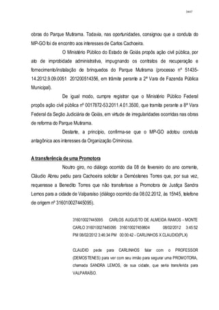 Relatório CPMI do Cachoeira parte 2