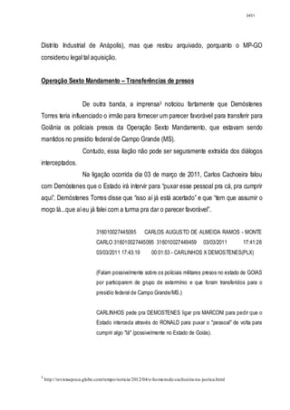 Relatório CPMI do Cachoeira parte 2