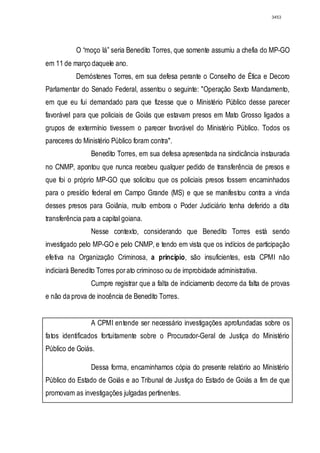 Relatório CPMI do Cachoeira parte 2