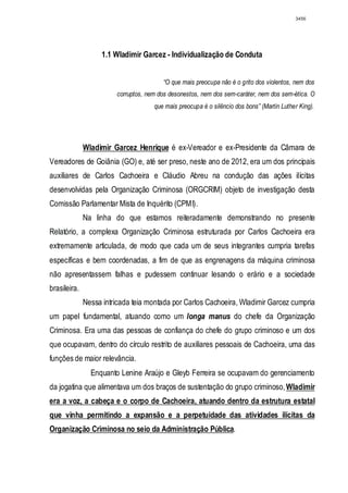 Relatório CPMI do Cachoeira parte 2