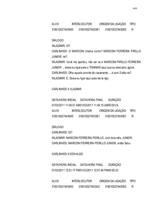 Relatório CPMI do Cachoeira parte 2