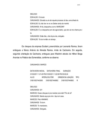 Relatório CPMI do Cachoeira parte 2