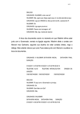 Relatório CPMI do Cachoeira parte 2