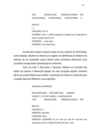 Relatório CPMI do Cachoeira parte 2