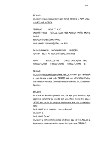 Relatório CPMI do Cachoeira parte 2