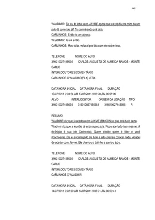 Relatório CPMI do Cachoeira parte 2