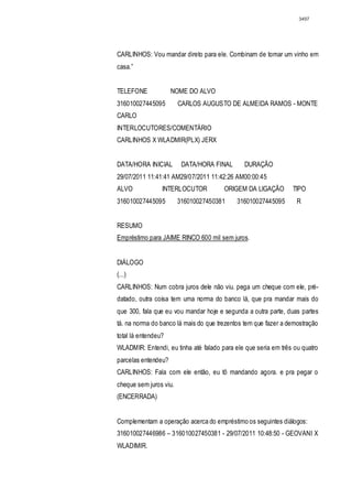 Relatório CPMI do Cachoeira parte 2