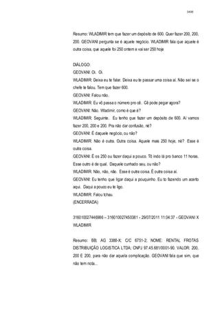 Relatório CPMI do Cachoeira parte 2