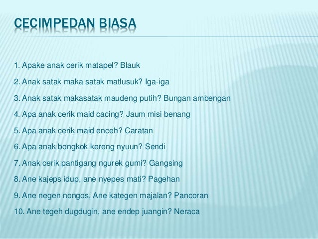 Cacimpedan Bahasa Bali