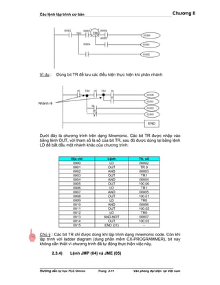 Cac lenh lap trinh ladder | PDF