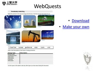WebQuests

            • Download
        • Make your own
 