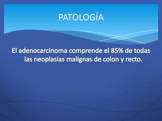 PATOLOGÍA
 