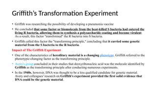 Pneumococcus Transformation STUDIES ON THE CHEMICAL NATURE OF THE SUBSTANCE INDUCING TRANSFORMATION ...