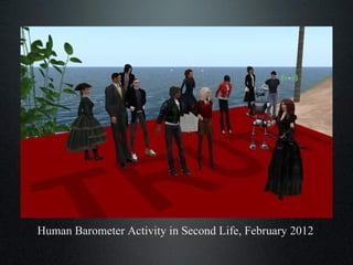 Human Barometer Activity in Second Life, February 2012 