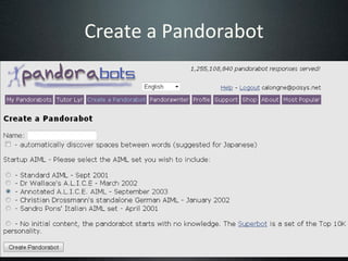 Create a Pandorabot 