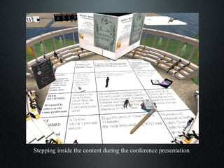 Stepping inside the content during the conference presentation 