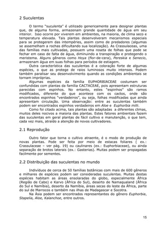 Cactáceas e Suclentas