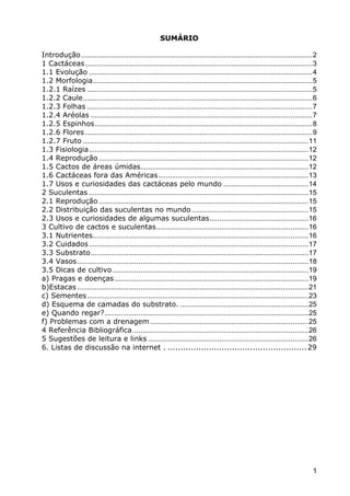 Cactáceas e Suclentas