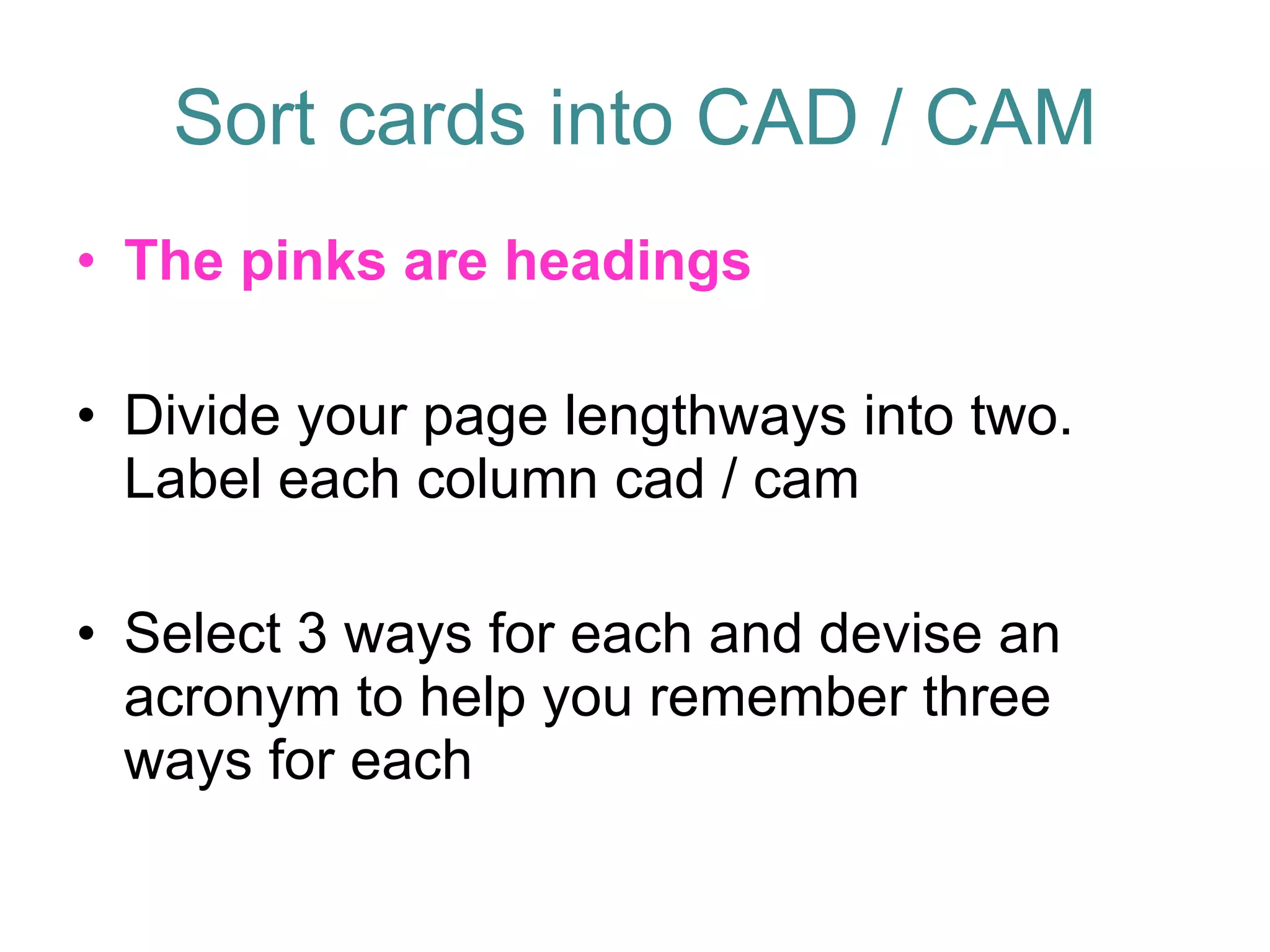 CAD/CAM | PPT