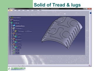 Solid of Tread & lugs