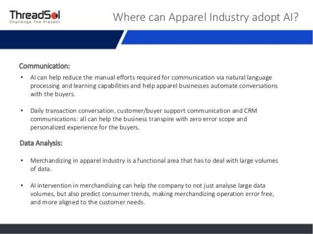 Artificial Intelligence In Textile Industry Pptx