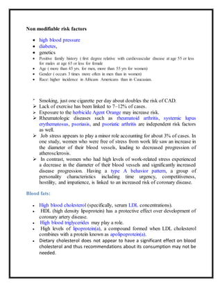 coronary artery disease | DOCX