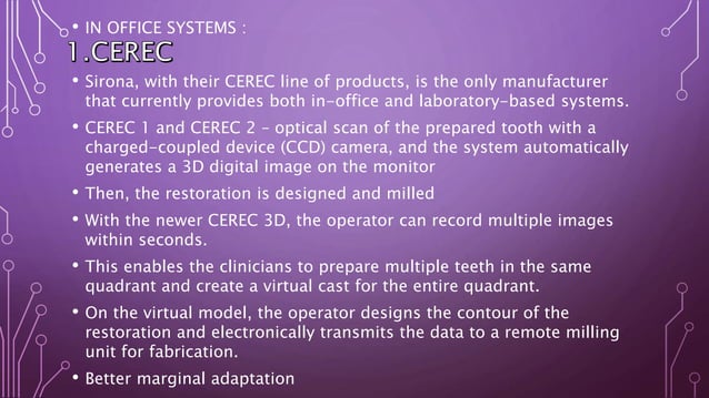 Cad cam in prosthodontics | PPTX