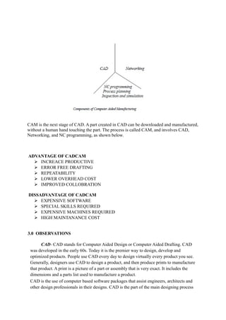 Cad cam report-final (mechanical workshop) | ODT