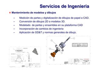 Fixtures, dispositivos, moldes.Diseño mecánico y dibujoComponentes y dispositivos mecánicosDiseño y desarrollo de productos    Modelado de superficies