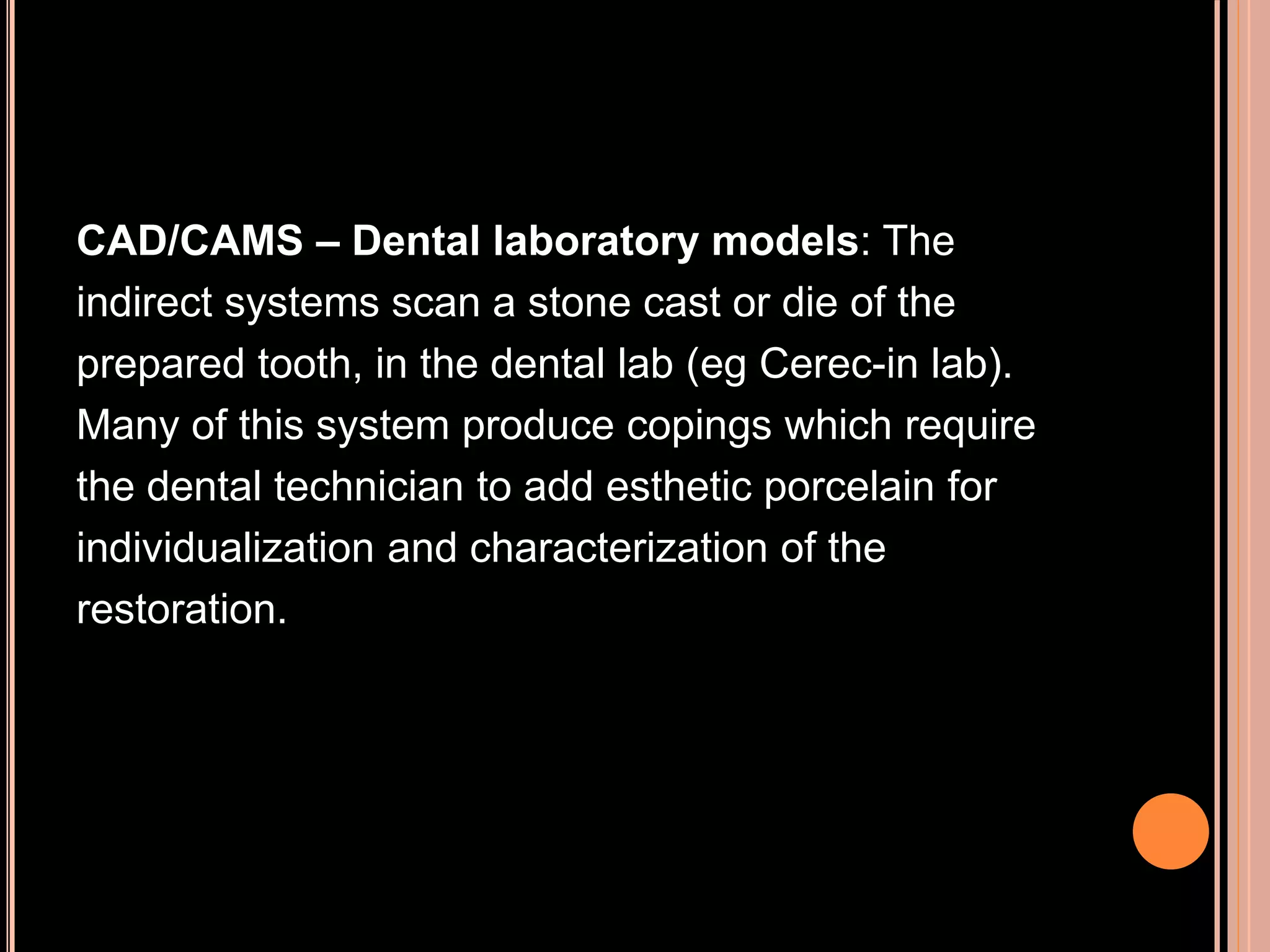 Cad cam and cad-cim in restorative dentistry | PPTX