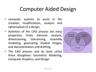 Learn about cad and cam for engineering study | PDF