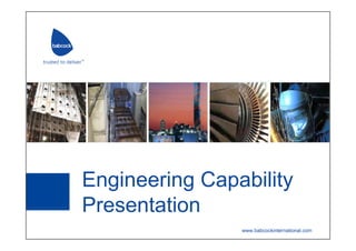 Engineering Capability
Presentation
 