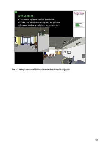 De 3D weergave van verschillende elektrotechnische objecten.




                                                               12
 