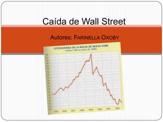Autores: FARINELLA OXOBY
Caída de Wall Street
 