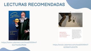 LECTURAS RECOMENDADAS
https://www.calameo.com/read/0059447
6235827c612279
https://www.calameo.com/read/0059447
62e70e0b4ff288
 