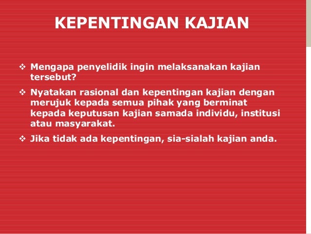 Apa Itu Skop Kajian