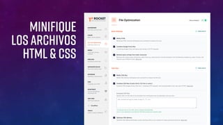 Minifique
los archivos
HTML & CSS
 