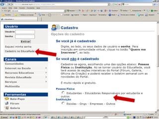 Cadastro educarede