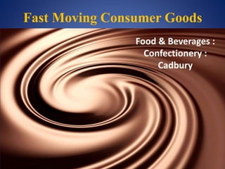 Food & Beverages :
Confectionery :
Cadbury
Fast Moving Consumer Goods
 
