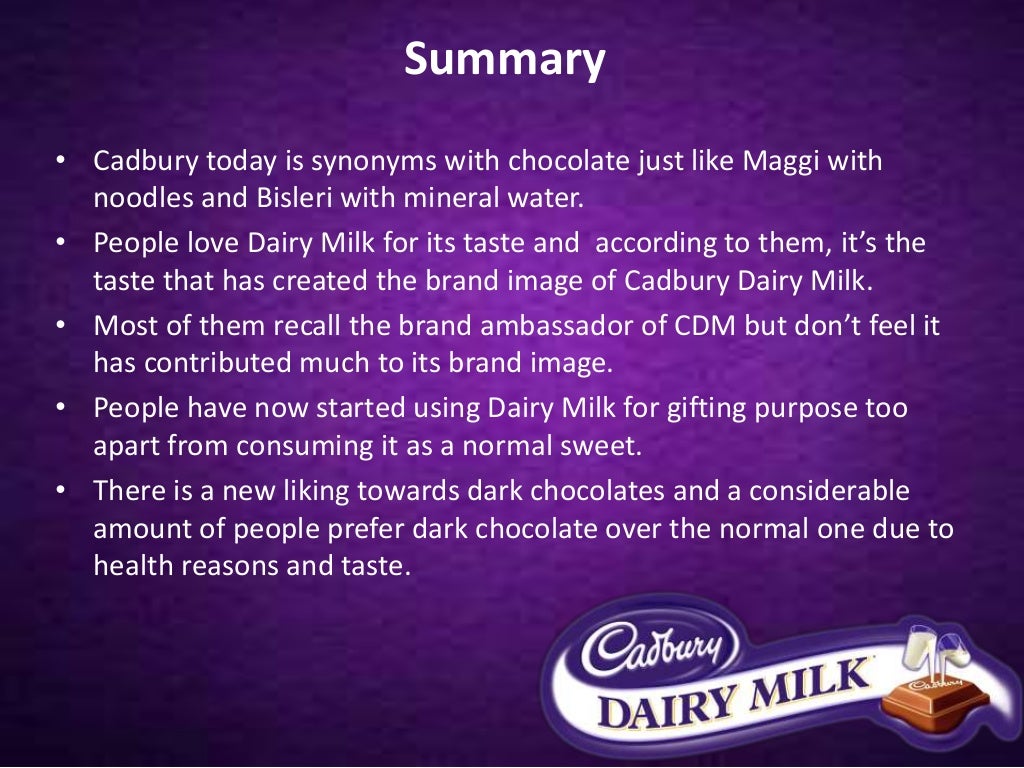 Marketing Repositioning Strategies of Cadbury Dairy Milk