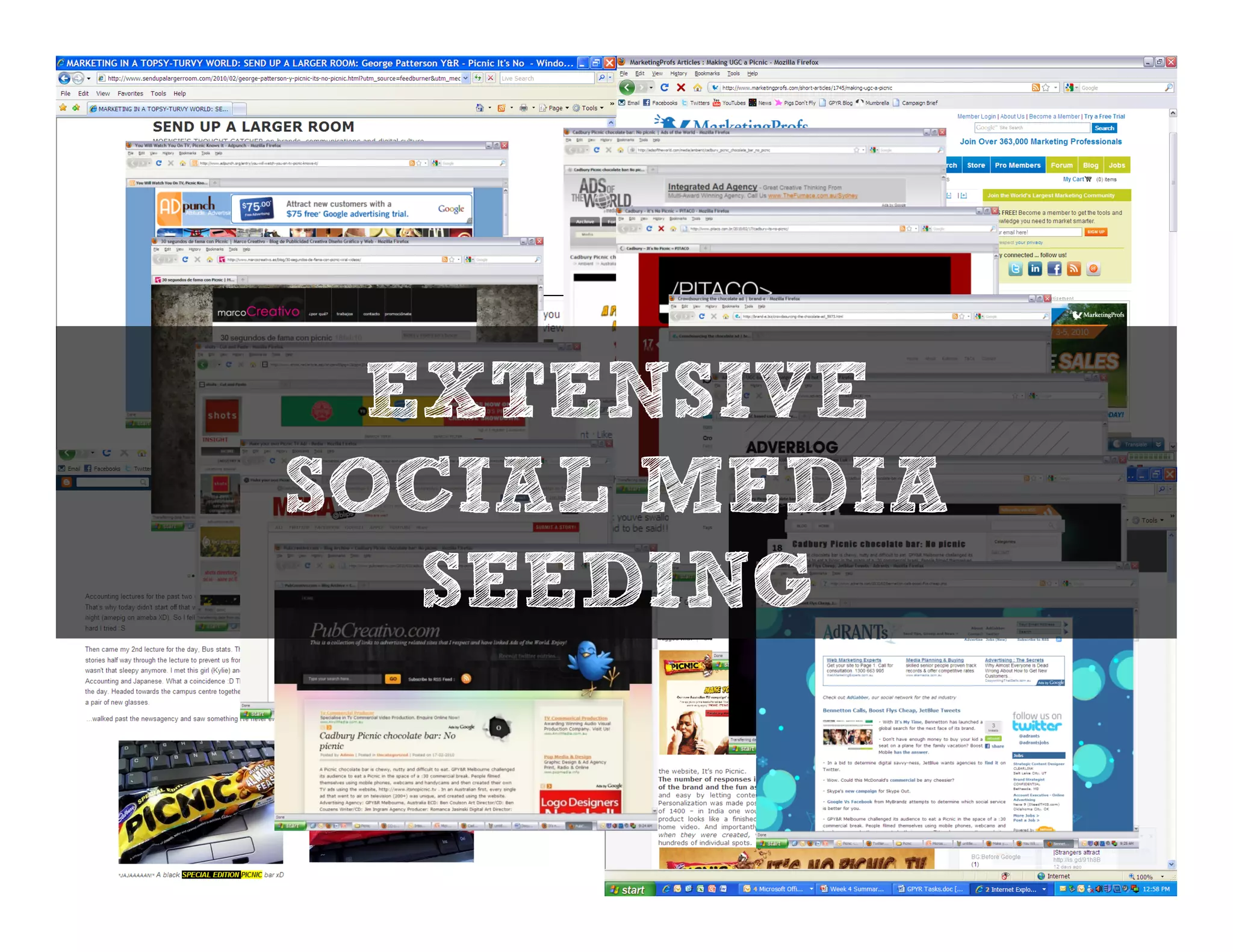 EXTENSIVE
SOCIAL MEDIA
   SEEDING
 