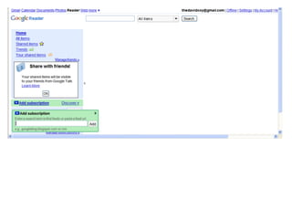 Getting a Google Reader 