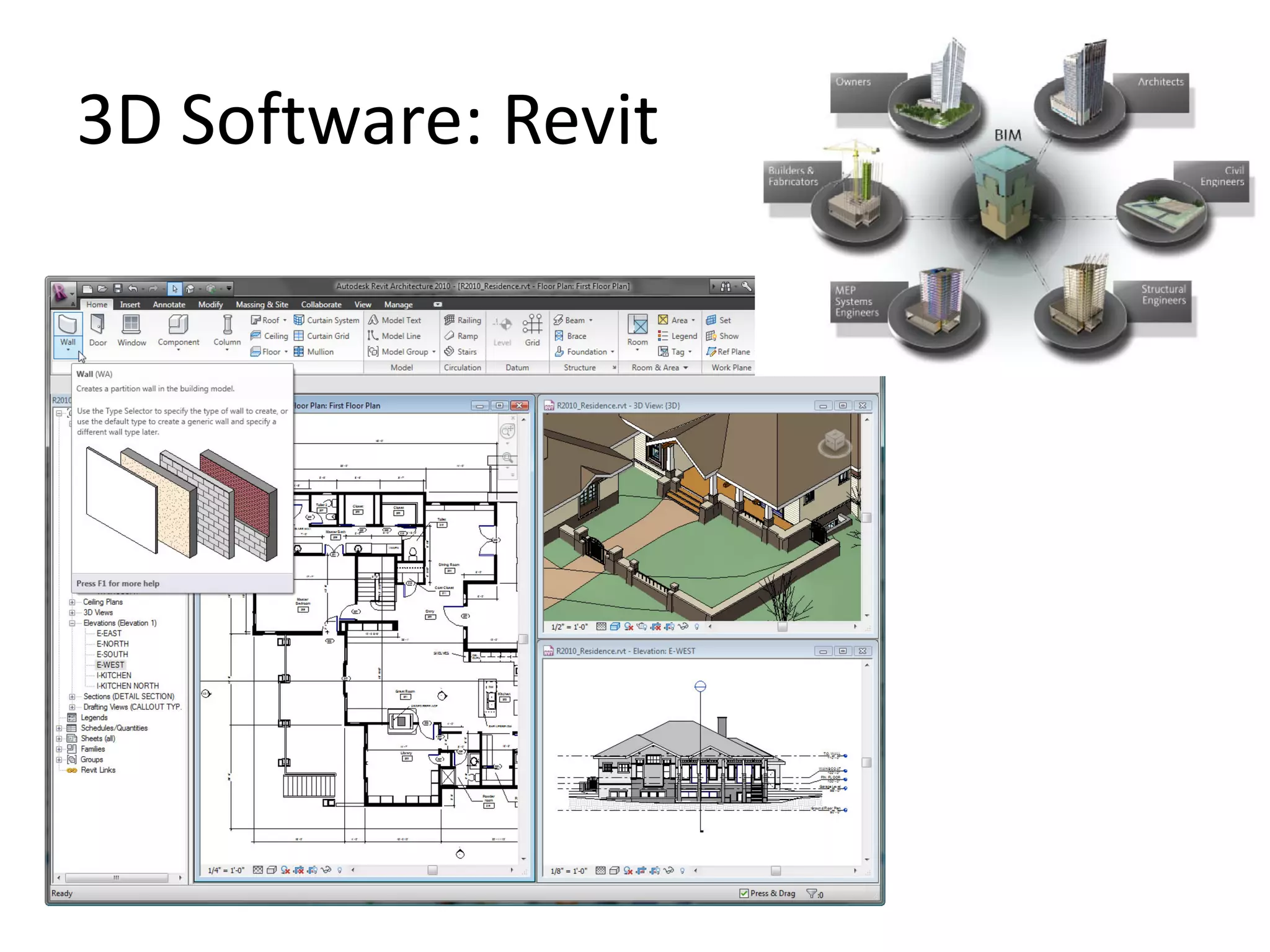 3D Software: Revit
 