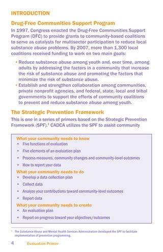 CADCA Evaluation Primer | PDF