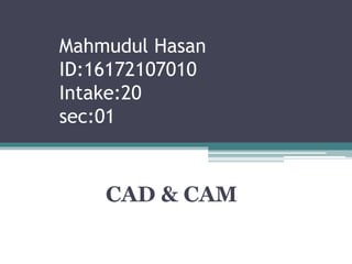 Cad cam | PPTX