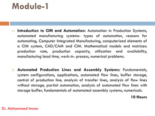 CAD CAM Introduction 18ME72 | PDF
