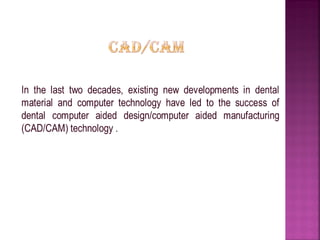 CAD/CAM in prosthetic dentistry | PDF