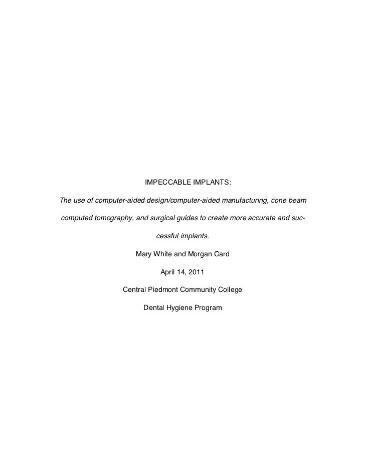 Cad cam research papers